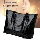 Simple PU Leather Women Shoulder Bag Large Capacity Elegant Travel Handbag