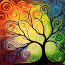 5D DIY Full Drill Diamond Painting Comic Tree Cross Stitch Embroidery (1)