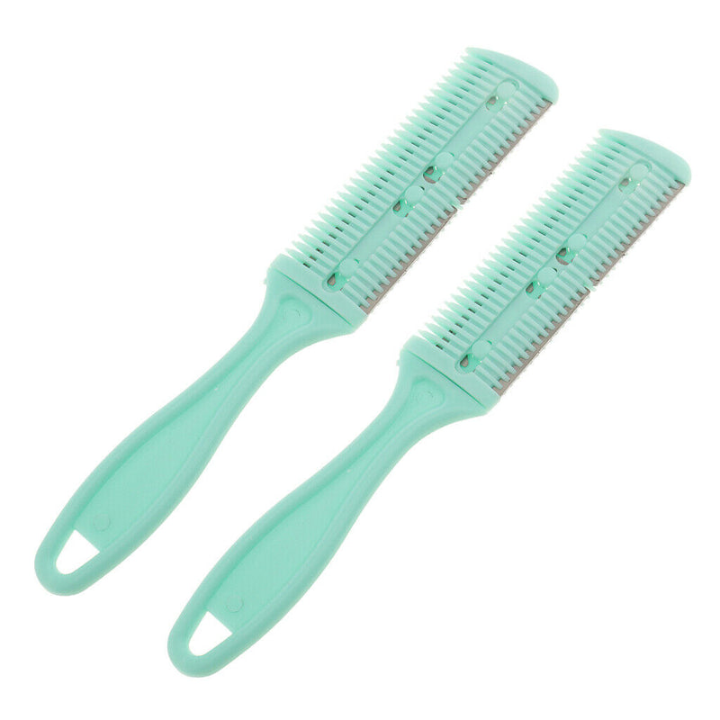 Hair Cutter Thinning Shaper Comb Two Sided Blades Trimmer Barber Remover 2x