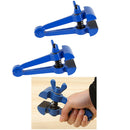 2Pcs Hand Held Hobby Mini Vise For Jewelry Making Tool - Blue A:120mm