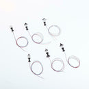 10Pcs 1: 100 Mini DIY Modeling Street Lamps Lamppost LED Lamps Lights Lighting