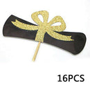 48pcs Birthday Graduation Diploma Cake Decoration Booth Card Insert Props 20FT