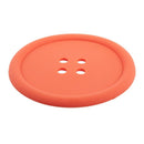 Big Button Silicone Coaster Fun Novelty Design Kitsch Retro Drinks Placemat M5R3