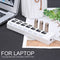 7 Ports High Speed USB 2.0 Hub Splitter w/ON/OFF Switch for Laptop (White)