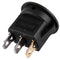 12V LED Inverter Rocking Rocker Switch ROUND SPST ON-OFF for BOAT Car blue