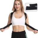 Unisex Black Adjustable Posture Corrector Back Brace Brace Support Belts D9Y6