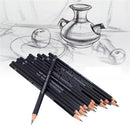 Set Of 14 Sketch Art Drawing Pencil Sketching Oil Base Artist Sketch Soft Nw