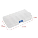 Transparent Plastic Fishing Lure Bait Box Storage Organizer Container Case V1U8