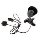 E27 Reptile Lamp Bulb Holder UVB Infrared Basking Light Holder Black