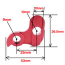 Alloy Folding Bicycle Rear Derailleur Modified Outside 3 Speed Tail Hook Red