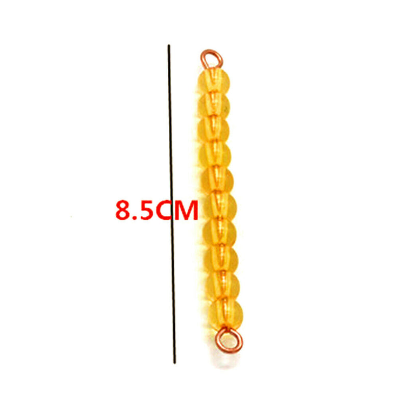 Montessori Kindergarten Teaching Aid - 1-10 Beads Bar Number Counting Toys