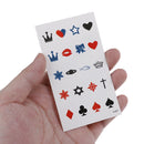 5x Fishing Crown Waterproof Temporary Tattoo Temporales Glitter Sleeve Tatto Gn