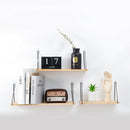 Wood Floating Shelf Wall Mounted Shelving Storage Display Shelf Beige S