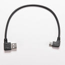 USB A 2.0 Right Angle Male to Micro USB Right Angled 90Â° Cable Cord 27cm ã€Nlj!c