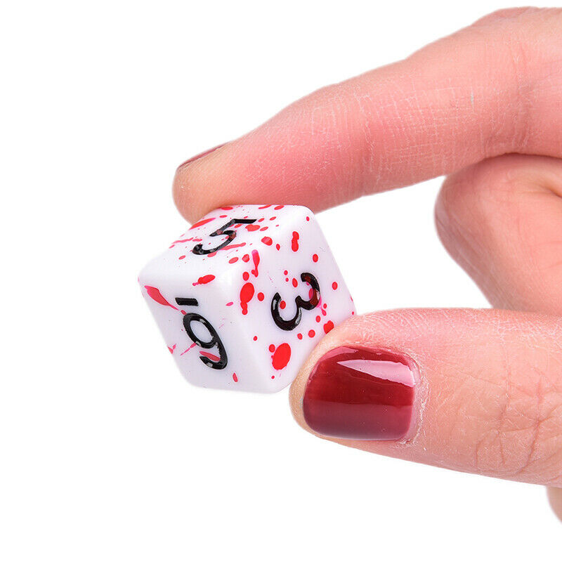 7Pcs/Set Polyhedral Games Dice Multi Sides Dice for Board Game Bloody Di_