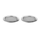2x Guitar Soundhole Insert Speaker Grills for Resonator Dobro Guitar Chrome