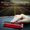 4in1 Temporary Parking CardÃ‚Â Car Perfume Phone Holder Window Breaker (Red)