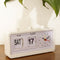 Flip Clock Digtal Date Time Display Clock w/ Large Display LED Clock Set