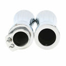 Chrome Billet Spike Handlebar Hand Grips For Motorcycle 1" 25mm HandlebarFT
