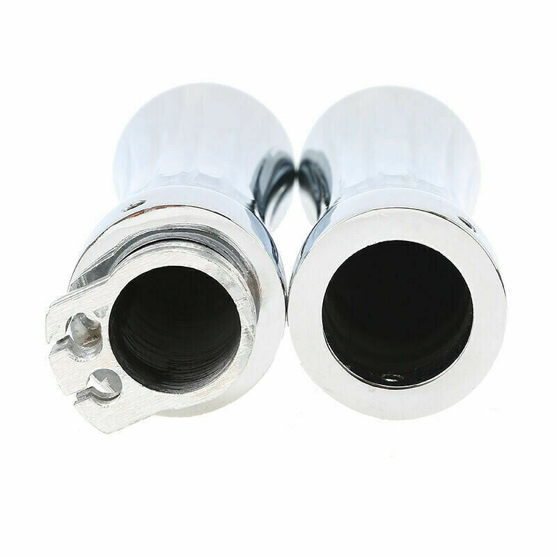 Chrome Billet Spike Handlebar Hand Grips For Motorcycle 1" 25mm HandlebarFT