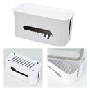 Cable Management Box Hide Conceal Power Strips Electrical Cords  Grey