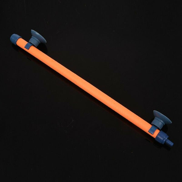 Fish Tank Aquarium Air Stone Bubble Wall Tube, 10-Inch, Orange