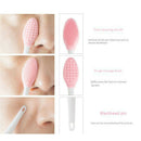 1Pc Soft Handheld Silicone Face Care Clean Brush Exfoliator Blackhead Remov Q3D8