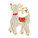 DIY Full Drill Diamond Painting Keychain Elk Key Ring Necklace Pendant Gift