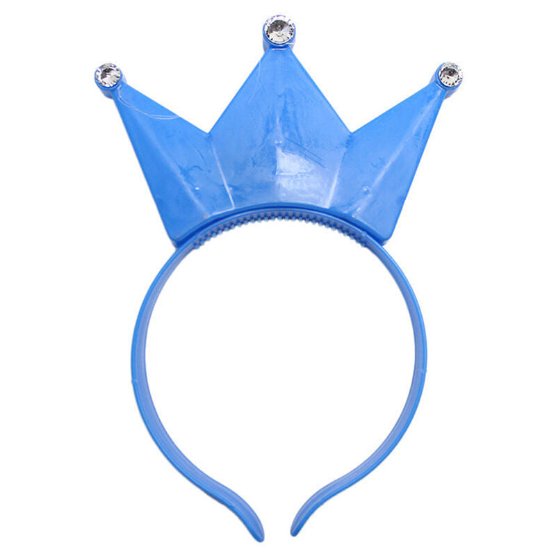 1x Tiara Pink Crown Light-Up LED Blinking Flashing Headbands Party Favors