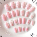 Acrylic designer nail tips false french full cover nails art decor finger NT!E