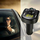 Dual USB Bluetooth4.0 ABS Handsfree Car Kit Charger FM Transmitter MP3 Play P5Y7