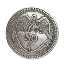 2Packs Plated YES NO Decision Maker Commemorative Lucky Coins Souvenir Holiday