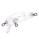 10pcs Wobblers Unpainted Hard Bait Plastic Transparent Fishing Lure Tackle