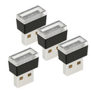 Mini USB White LED Car Interior Light Neon Atmosphere Ambient Lamp