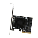 PCI-E 4X to 5 Port SATA 3.0 Extender Riser Card PCI-Express Converter Board