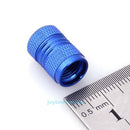 4pcs Aluminum Alloy Auto Car Tire Tyre Wheel Valve Stem Caps Dust Covers Blue