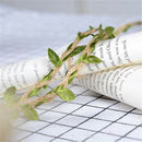 2M Natural Hessian Jute Twine Leaf Rope Burlap Ribbon Craft Wedding Decor  TE^