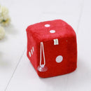 Fuzzy Fluffy Dice Black Car Mirror Novetly Accessory