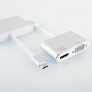 Type-C to HDMI VGA Adapter 4K HD Audio Video Converter for Macbook to TV HDTV E