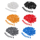 100 Pieces Touch Sensitive Slider Ribbed Mixer Fader Knob Caps 8mm Black