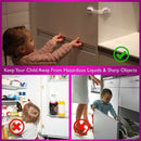 10pcs Baby Safety Protector Children Cupboard Cabinet Locking Plastic Lock