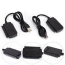 New USB 2.0 To IDE SATA Converter Adapter Cable For 2.5 3.5 Hard Drive Disk N TE