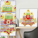 5D DIY Special Shaped Diamond Painting Christmas Candle Cross Stitch Kits