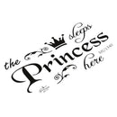 Removable Princess Sleeps Wall Stickers Art PVC Decals Baby Girls Room (bla