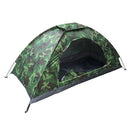 Single Camouflage Tent for Outdoor Camping, Travel, Hiking, Backpacking,