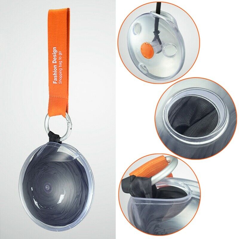 New Fashion Shopping Bag Portable Mini Round Storage Case Bag Reusable Stor P5G7