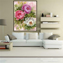 40x30cm 5D Diamond DIY Flowers Painting Cross Stitch Needlework Craft Decor