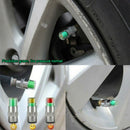 4Pcs New Car Auto Tire Monitor Valve Dust Cap Pressure Indicator Sensor Alert 3C
