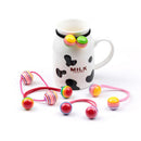 Striped Ball Elastic Rope Fashion Hair Ties Ponytail Holder Hair Hairbands Ce0