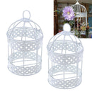 2x Iron Wire Birdcage Succulent Pot Herb Flower Planter DIY Decor 7.5cm